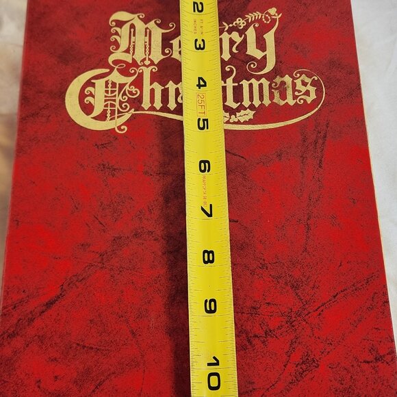 World Bazaar Musical Wooden Book Box Here Comes Santa Claus w/ Puppets see Video - Picture 12 of 13